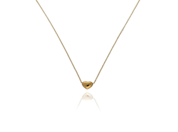 Žluté zlato řetízek SRDCE 42+3cm